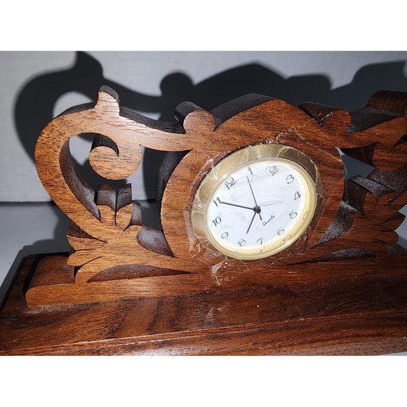 William Jackson Hand Carved Wood Clock AA1‎ - Picture 2 of 4
